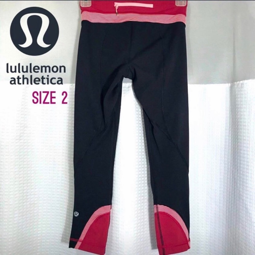 Rare!!! Lululemon Run Inspire Crops w/ Mesh